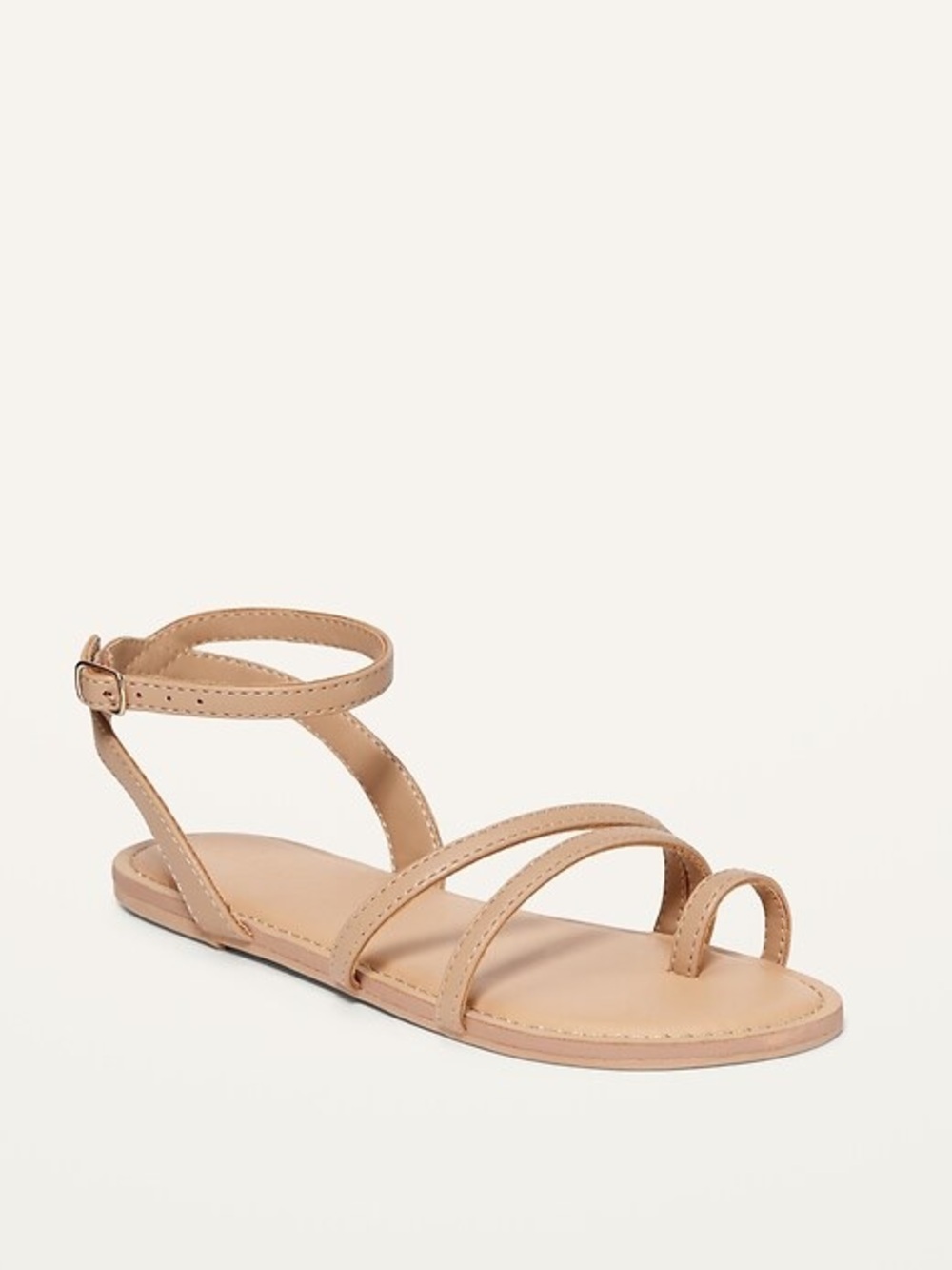 OLD NAVY Girl’s Size 4 Faux Leather Strappy Sandals